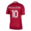 Camiseta de fútbol Liverpool Mac Allister 10 Primera Equipación 2024-25 - Hombre
